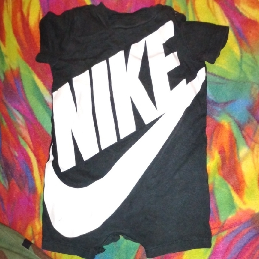 Nike Black and White Kids Bodysuit